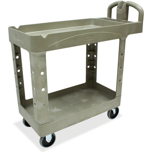 Rubbermaid Commercial Two Shelf Service Cart, 2 Shelves, 500 lb RCP450088BG